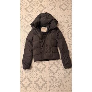 WOMENS ABERCROMBIE & FITCH
ULTRA PUFFER BLACK COAT JACKET
HOOD WARM SIZE M